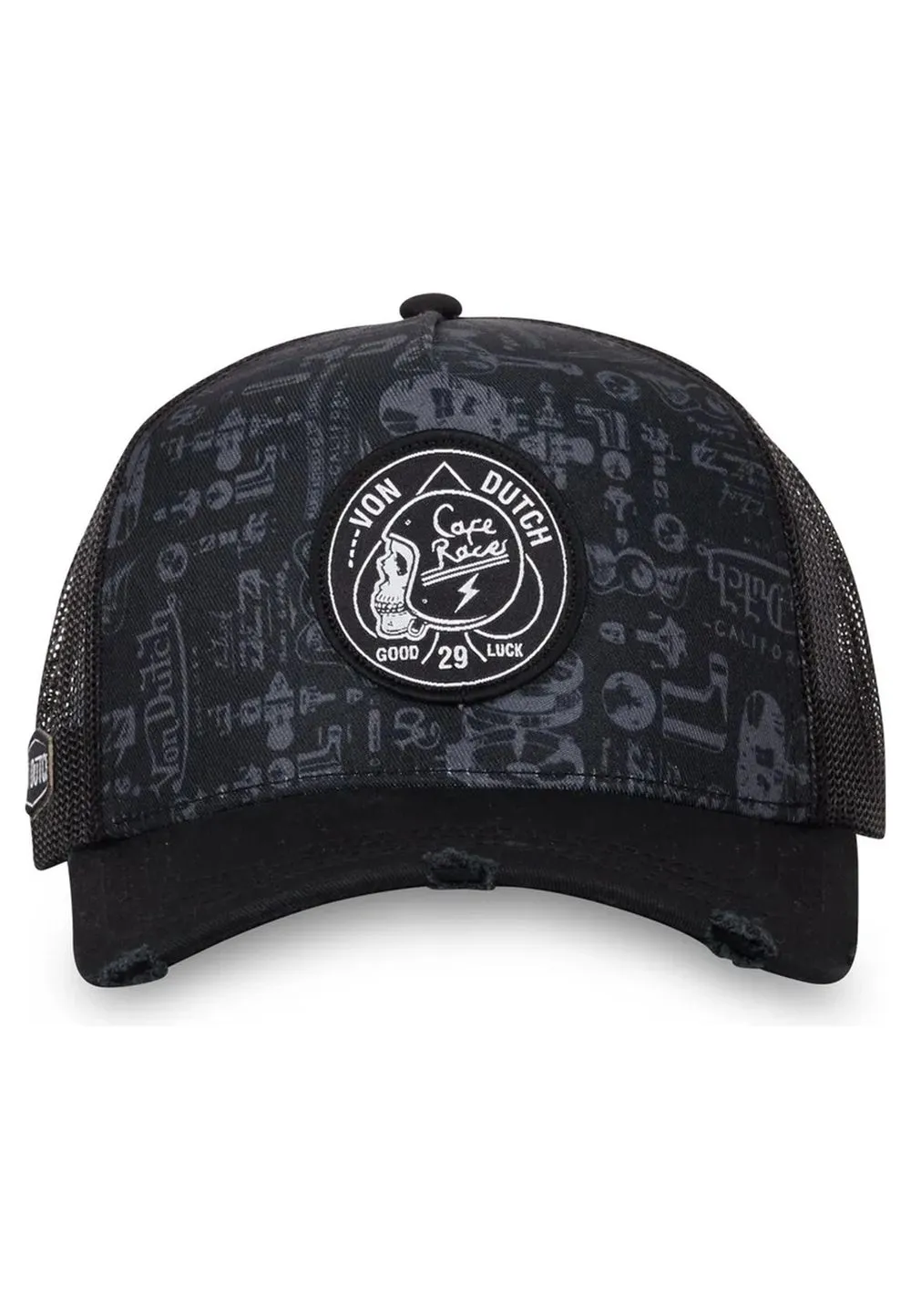 Gorra von dutch negra logos 01 trucker cap