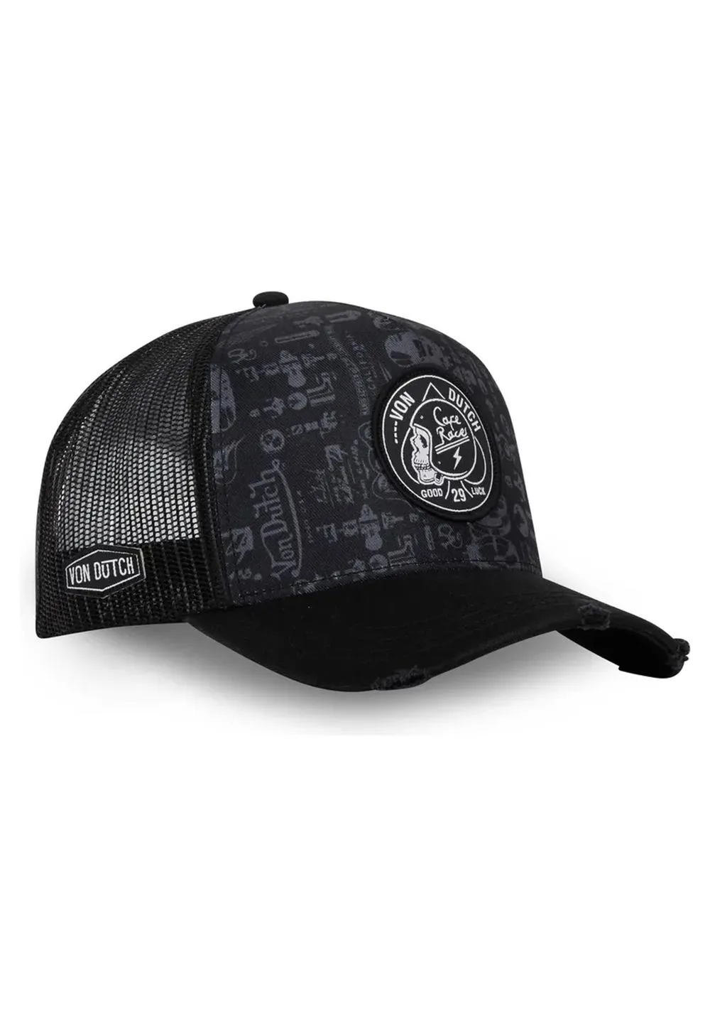 Gorra von dutch negra logos 01 trucker cap