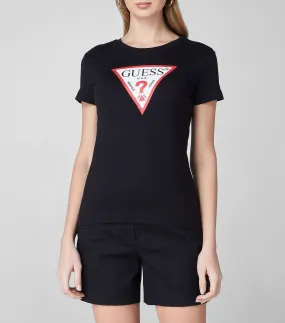 Guess Playera cuello redondo manga corta con estampado Mujer