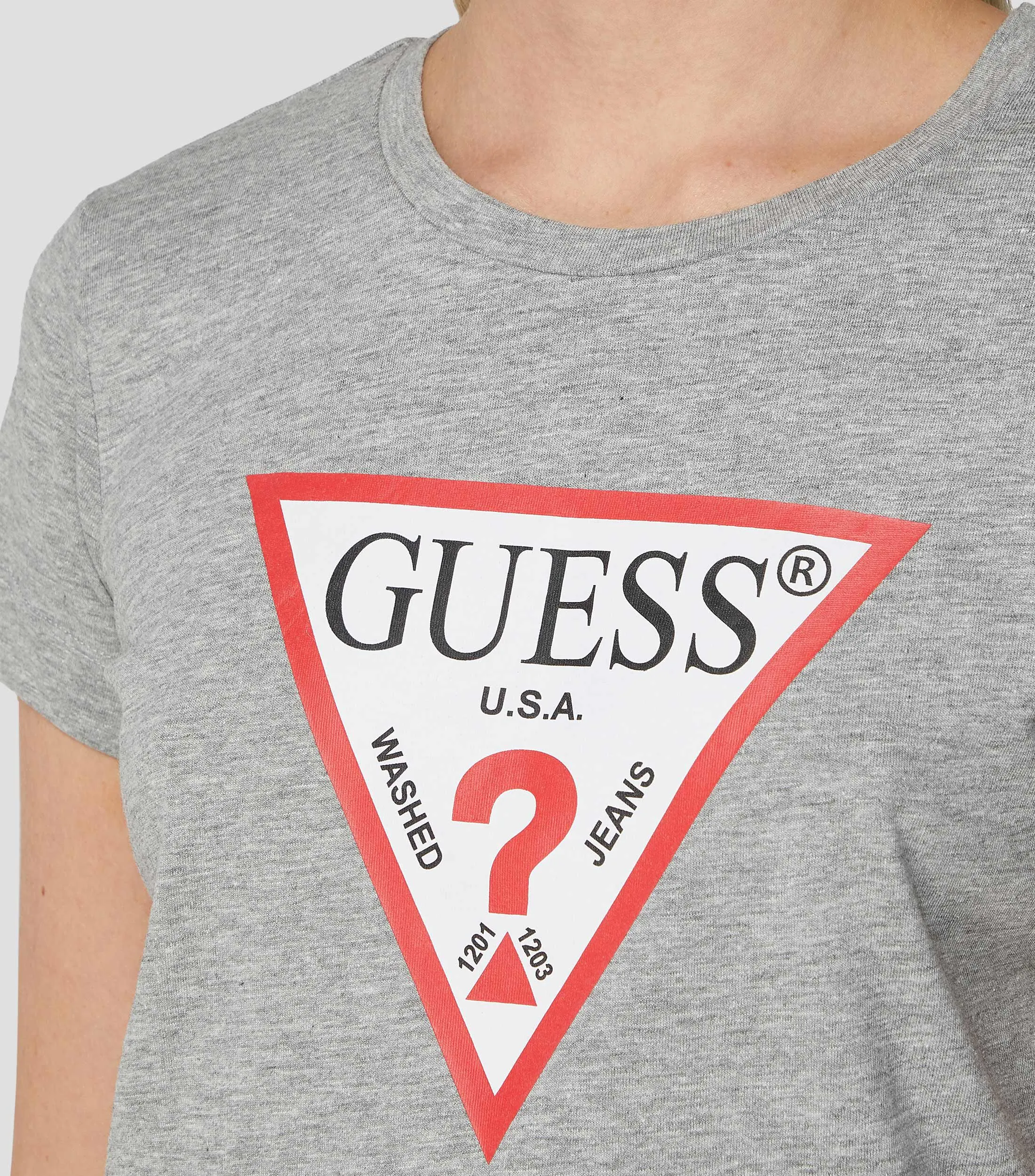 Guess Playera cuello redondo manga corta Icon Mujer