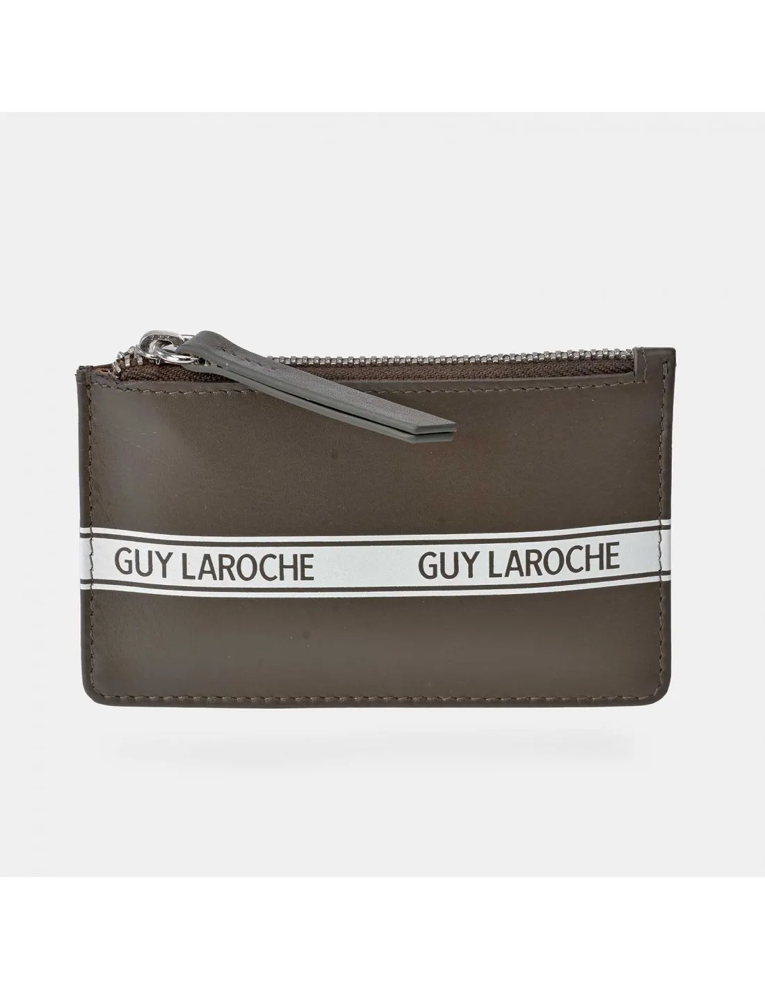 GUY LAROCHE Monedero con tarjetero y cremallera en piel para hombre