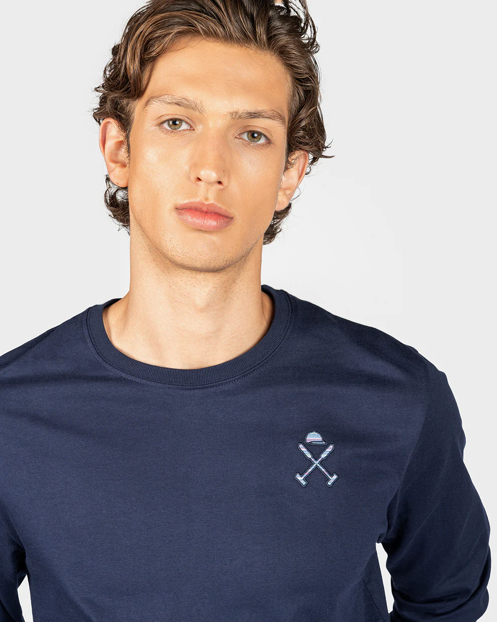 Harper camiseta indie logo navy m/larga marino