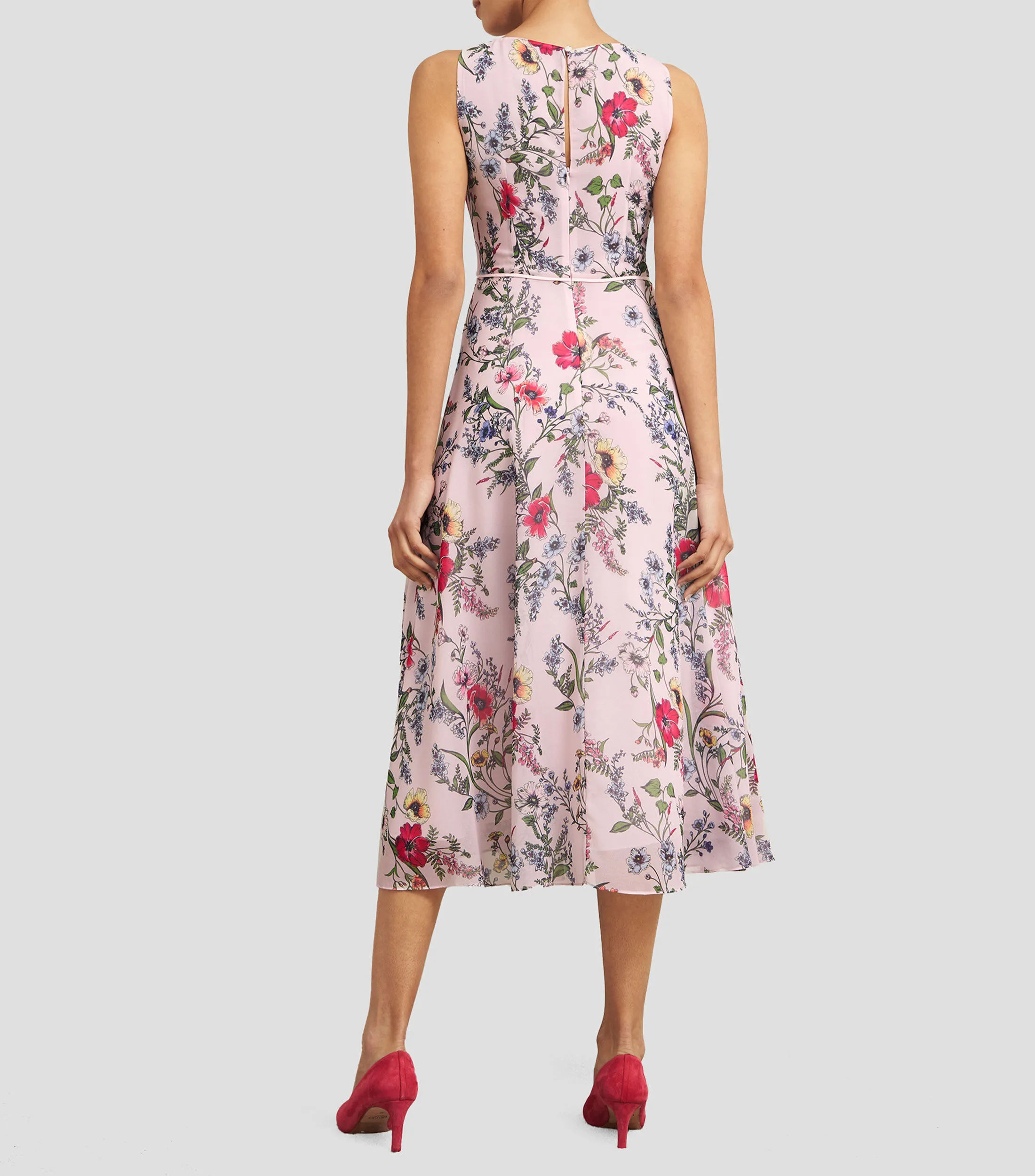 Hobbs Vestido midi estampado Mujer