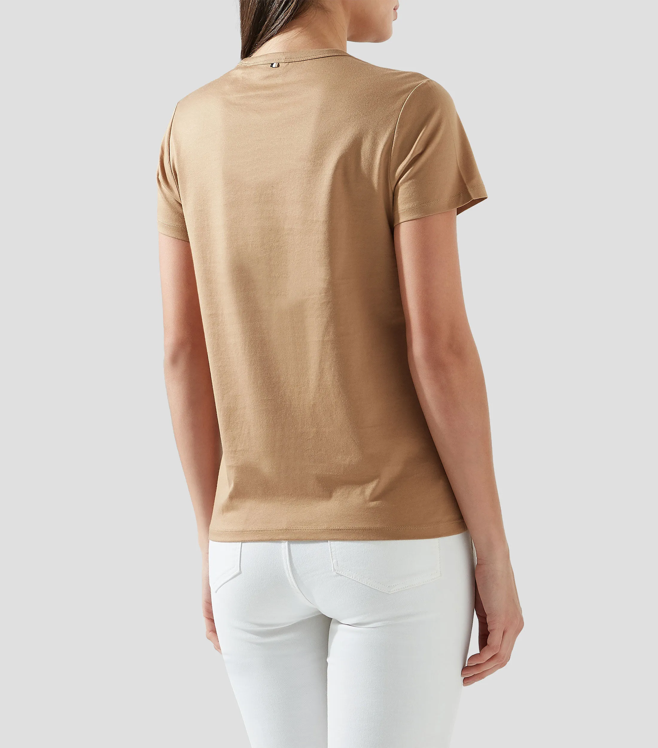 Hugo Boss Playera cuello redondo manga corta con logo Mujer