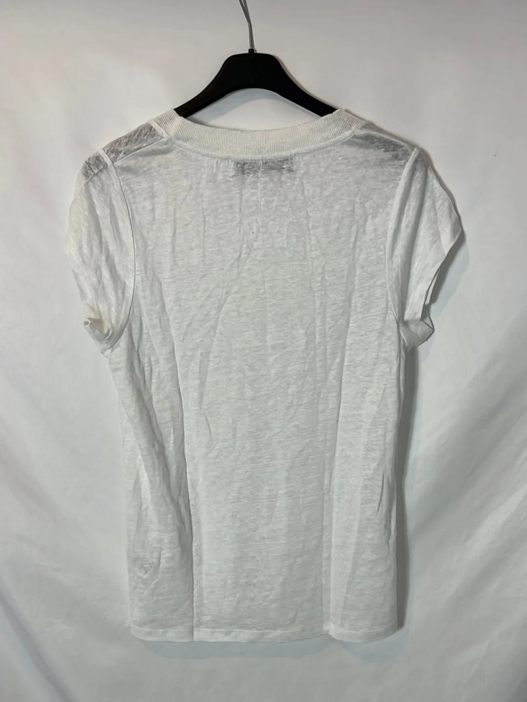 IRO. Camiseta blanca lino. T XS/S