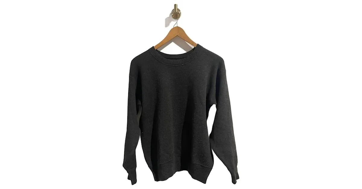 ISABEL MARANT ETOILE Punto Camiseta.Internacional M Algodón Negro 