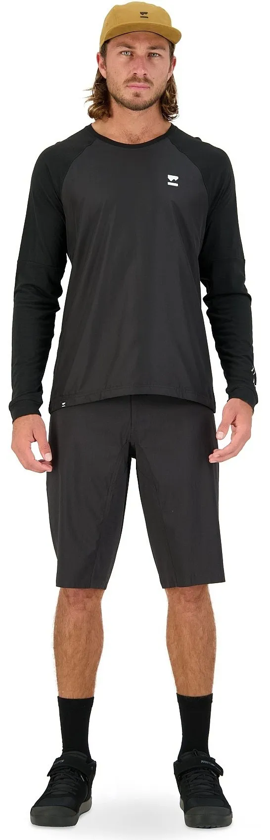 jersey Mons Royale Tarn Merino Shift Wild Jersey LS - Black - men´s