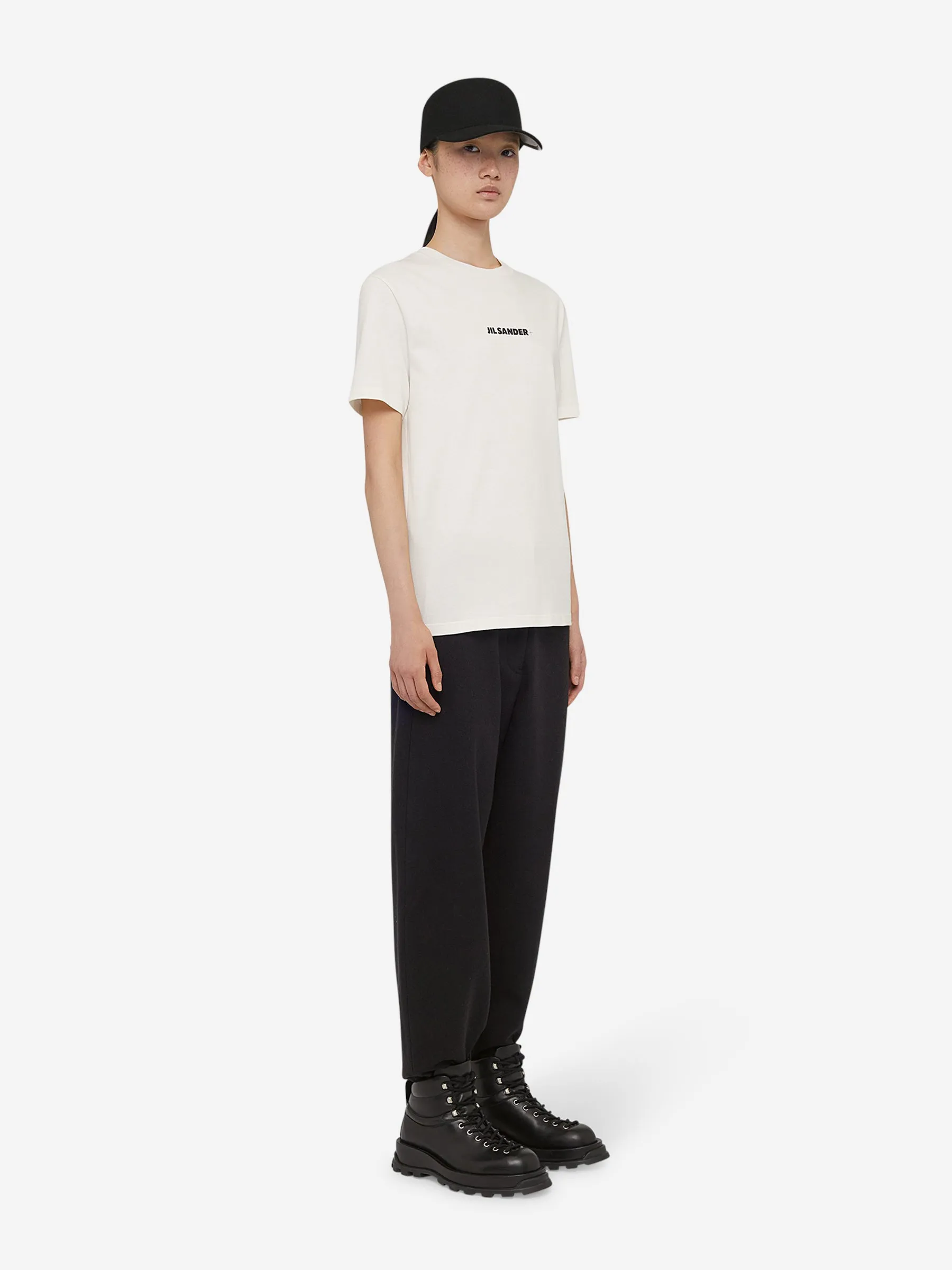 Jil Sander Camiseta Logo Algodón