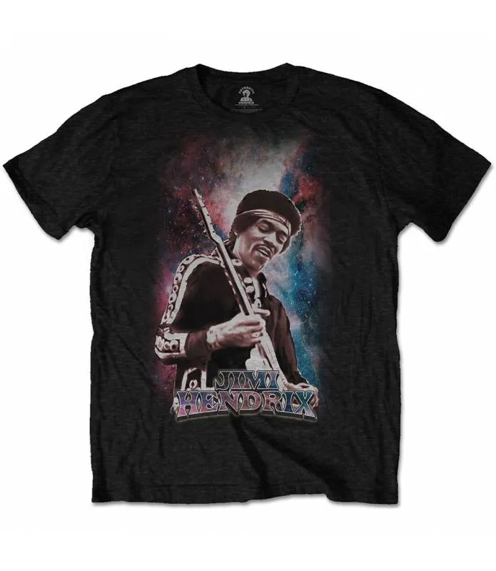 JIMI HENDRIX Galaxy Camiseta Licencia Oficial Manga Corta chico Men ROCK OFF JHXTS23MB