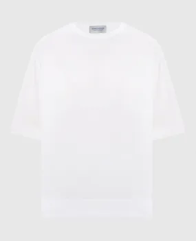 John Smedley Honor white top made of wool