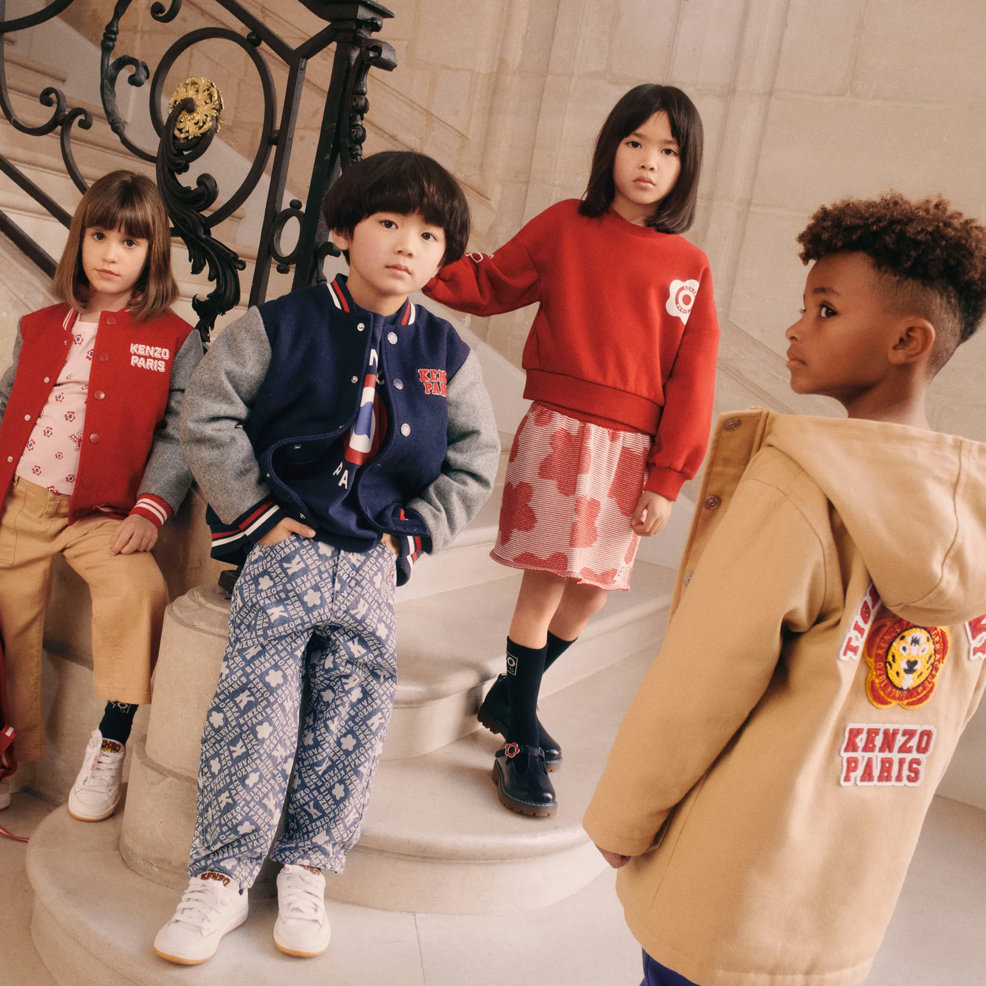 KENZO KIDS Camiseta manga corta y algodón