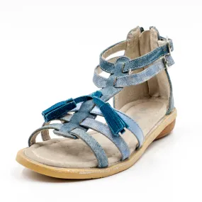 La Gear Sandalias C/2 Broches Azul Nia Casual