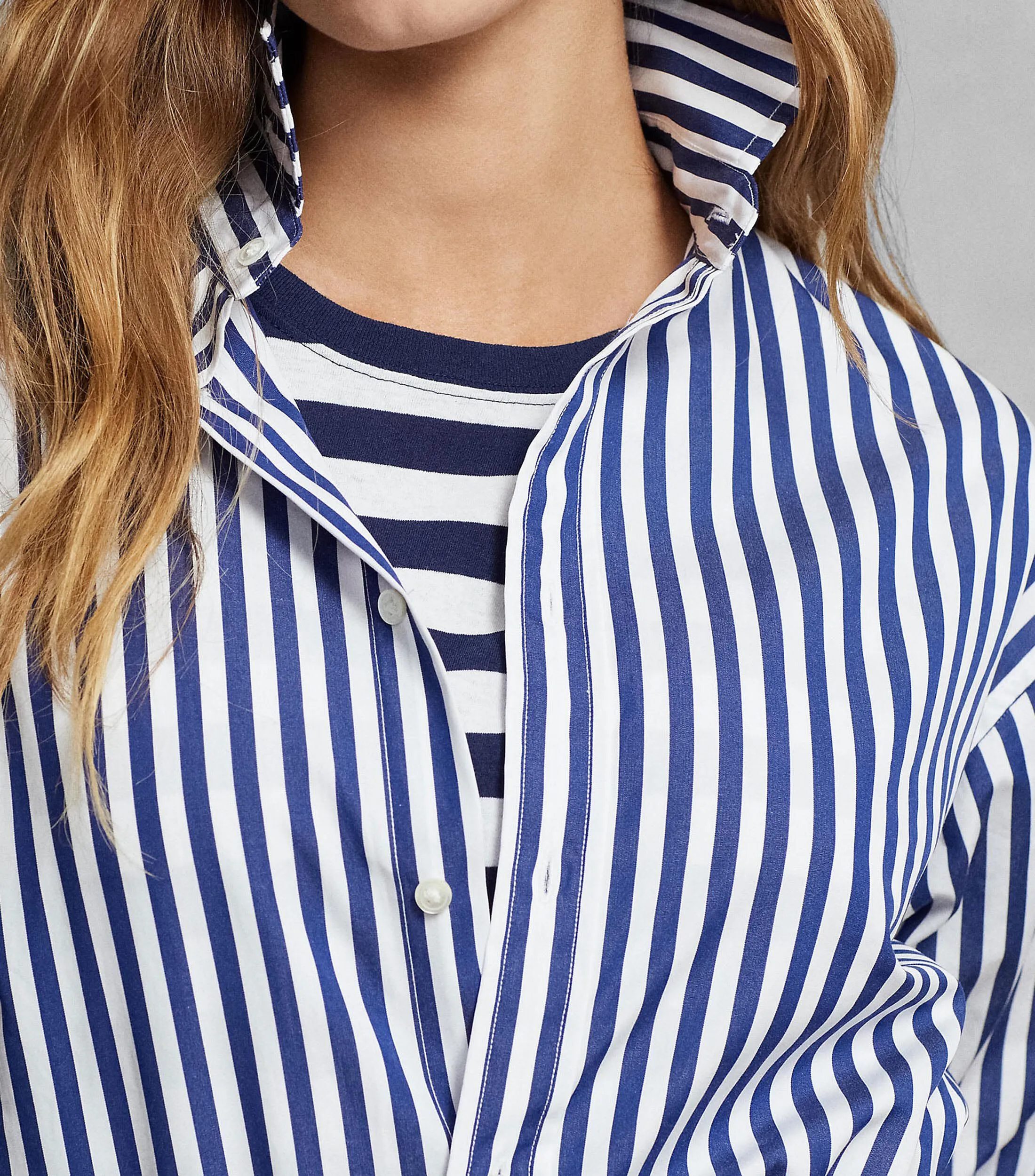 Lauren Ralph Lauren Camisa a rayas de manga larga Mujer