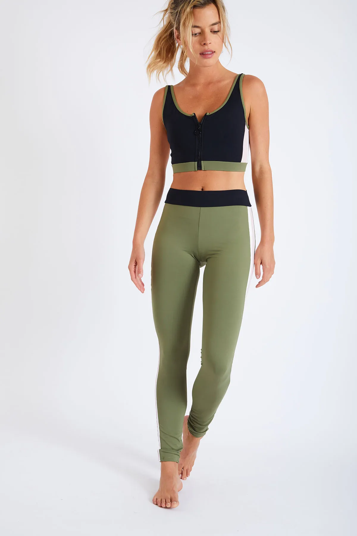 Legging deportivo caqui Gym Sprint