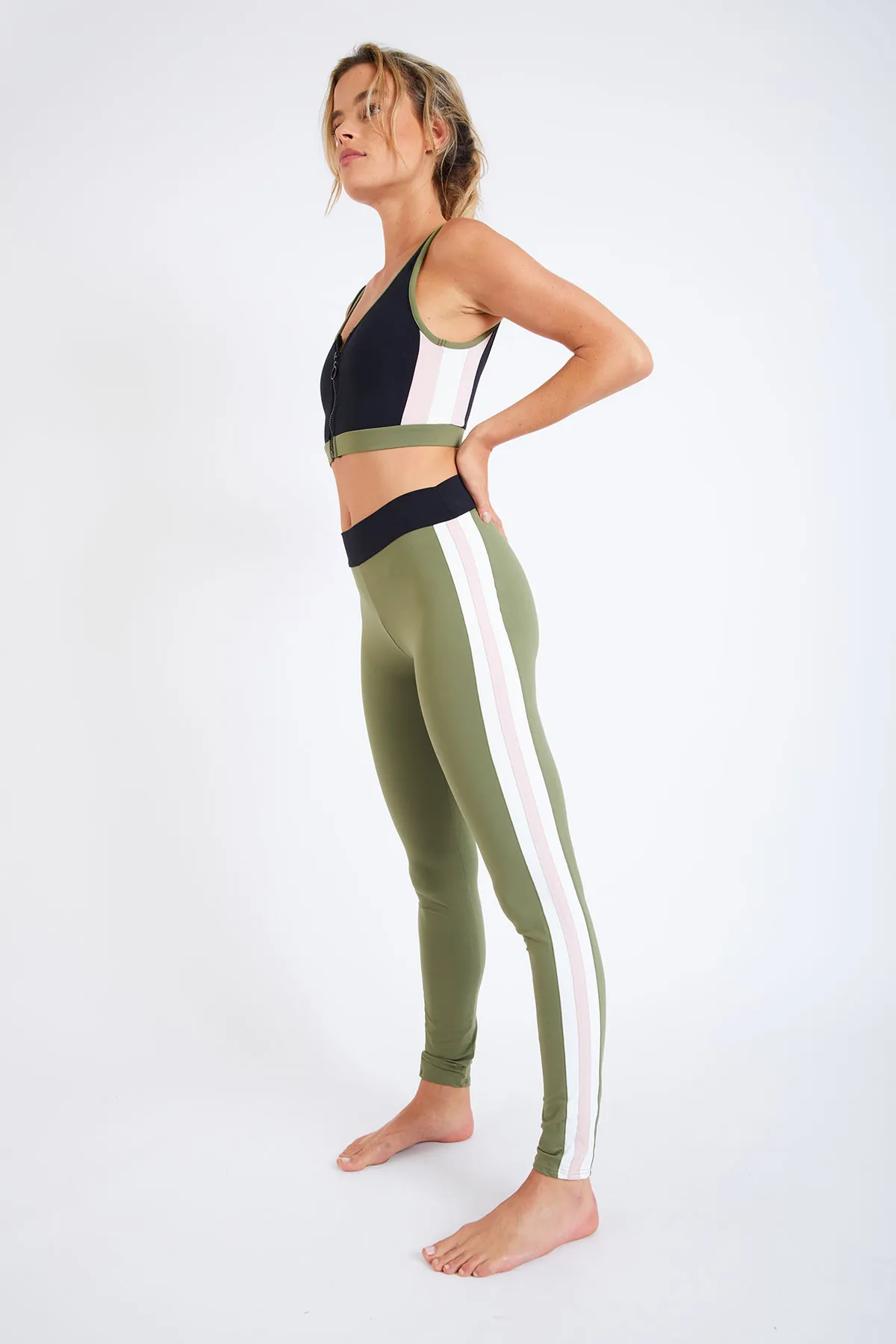 Legging deportivo caqui Gym Sprint