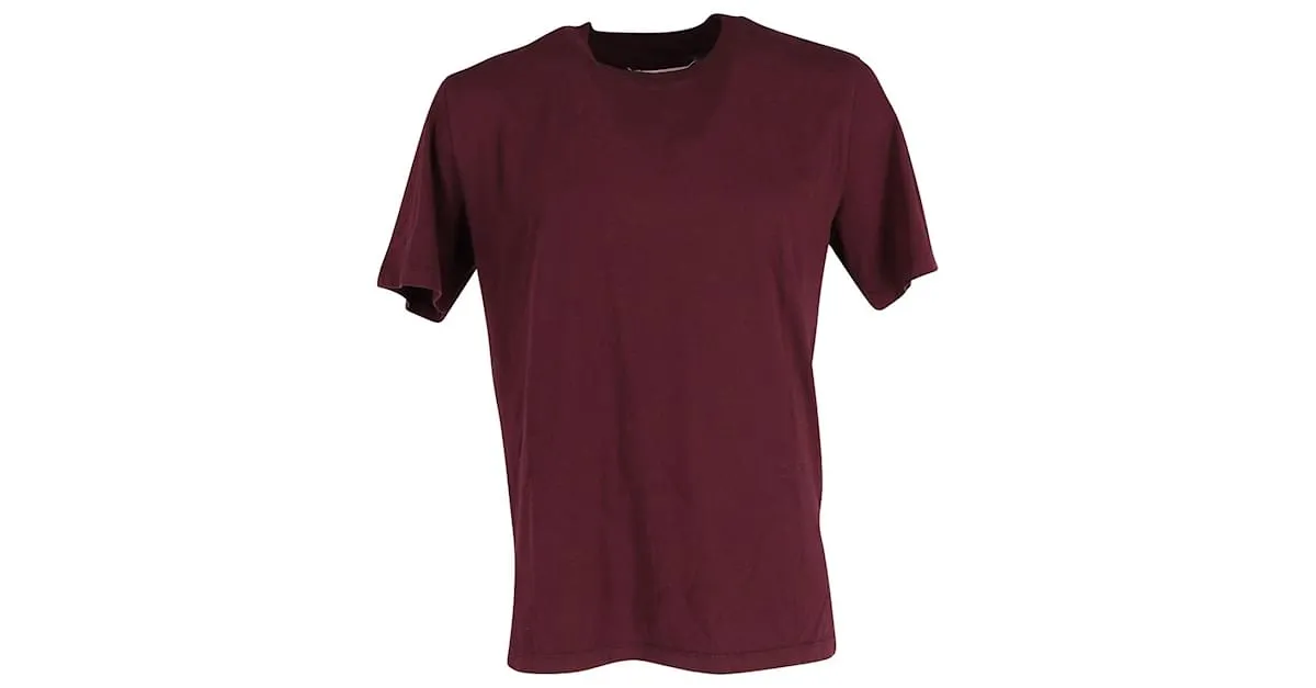 Maison Martin Margiela Maison Margiela Camiseta Maison Margiela de algodón granate Castaño Roja 