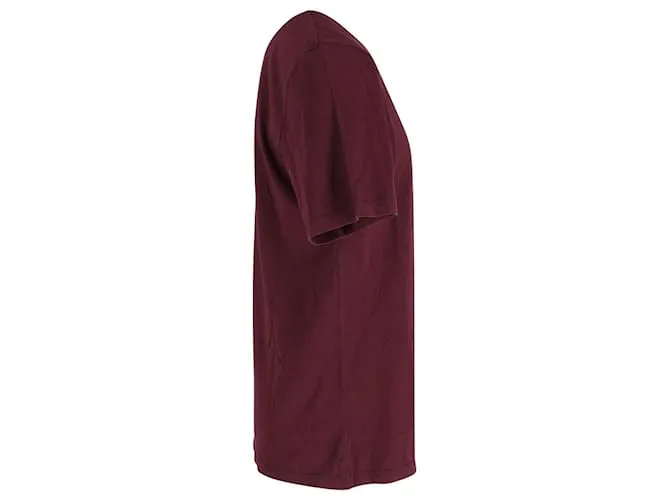 Maison Martin Margiela Maison Margiela Camiseta Maison Margiela de algodón granate Castaño Roja 