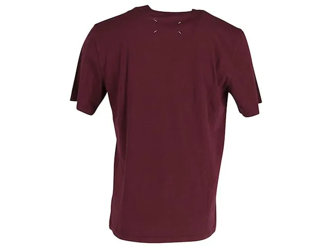 Maison Martin Margiela Maison Margiela Camiseta Maison Margiela de algodón granate Castaño Roja 