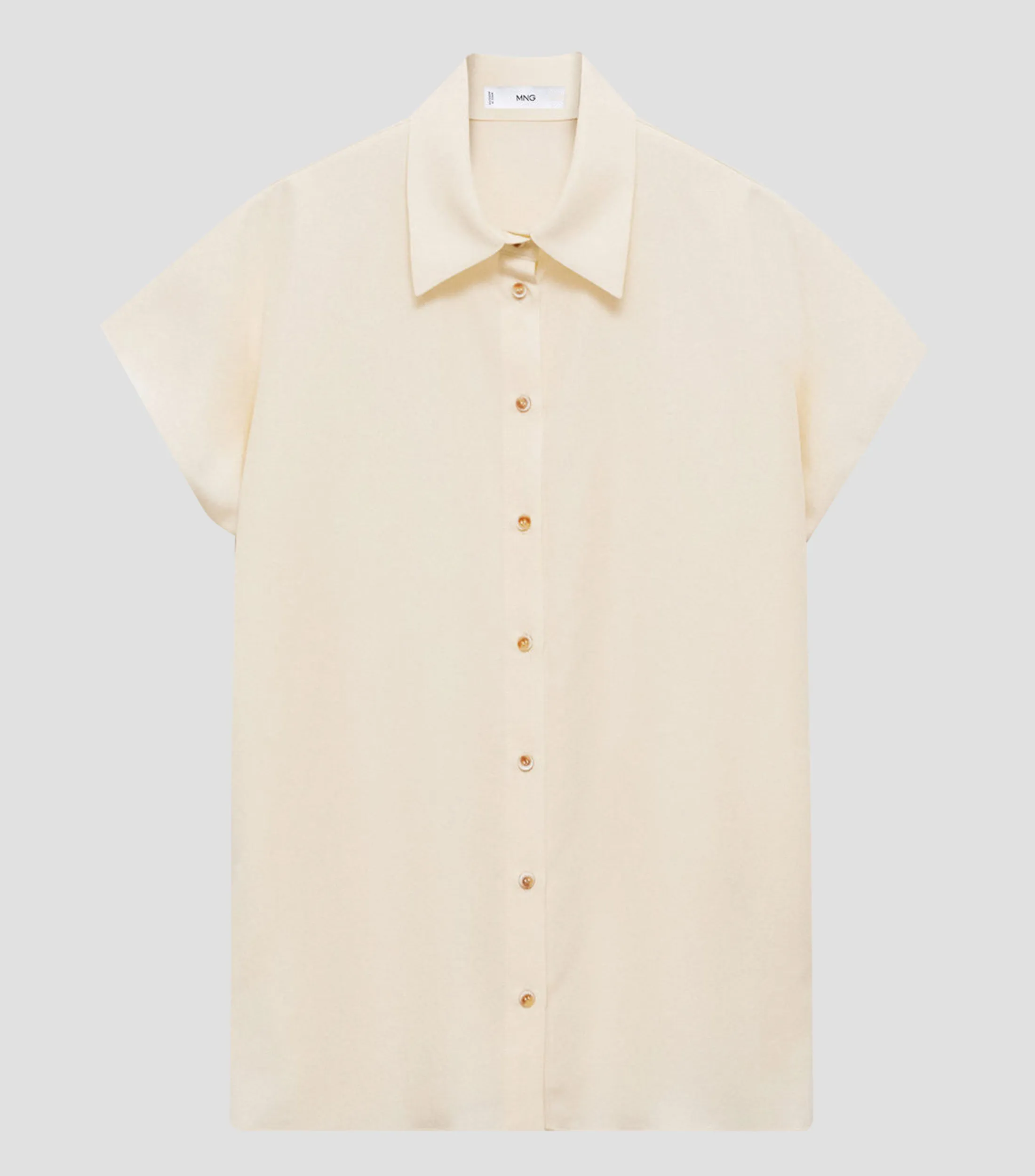 Mango Camisa manga corta Mujer