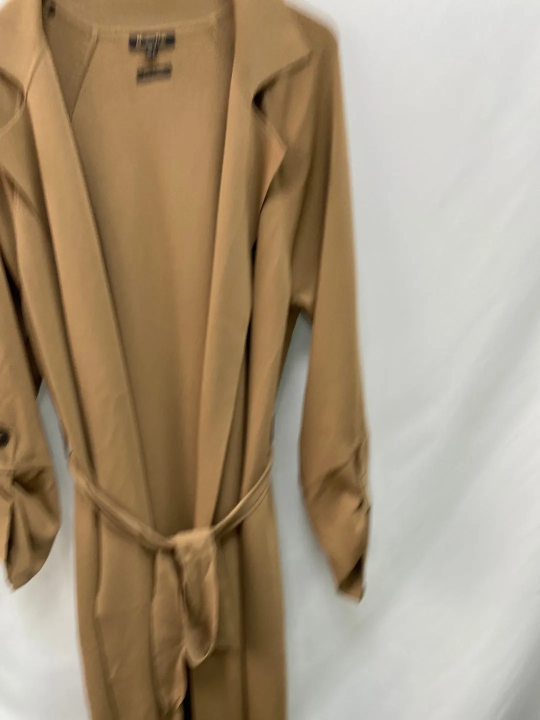 MarketMASSIMO DUTTI.Chaqueta punto larga camel T.M