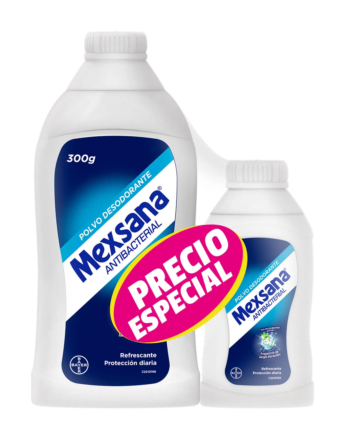 Mexsana Protección diaria con fragancia de larga duración Talco x 300g