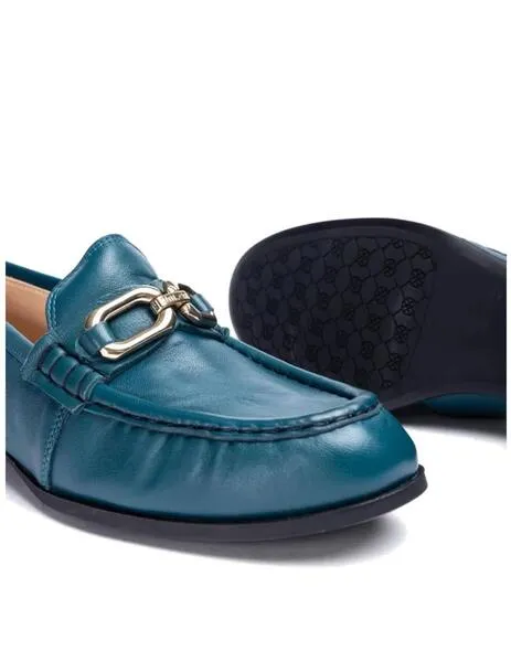 Mocasines Unisa Dylon azul tea mujer