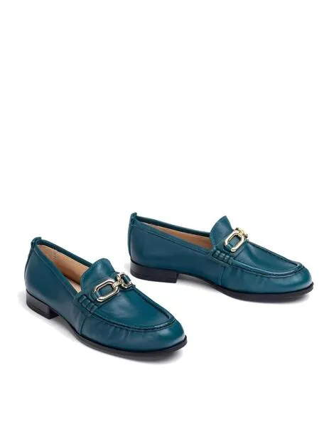 Mocasines Unisa Dylon azul tea mujer