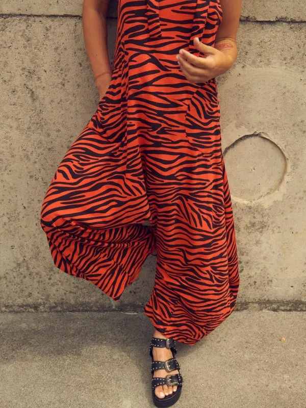 MONO ANIMAL PRINT ROJO