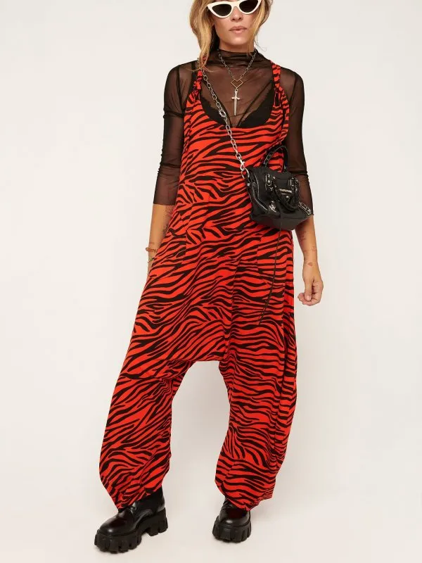 MONO ANIMAL PRINT ROJO