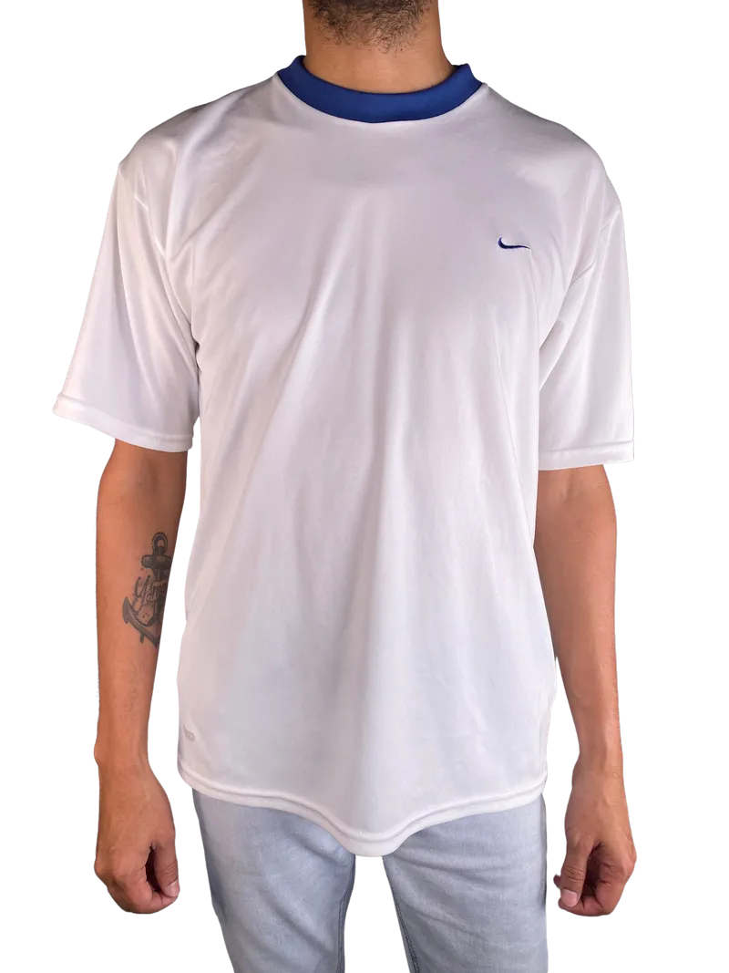 NIKE Polera Dri Fit Blanca