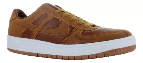 Panam Tenis Vestir Casual Skate Polipiel Cafe Hombre 83324