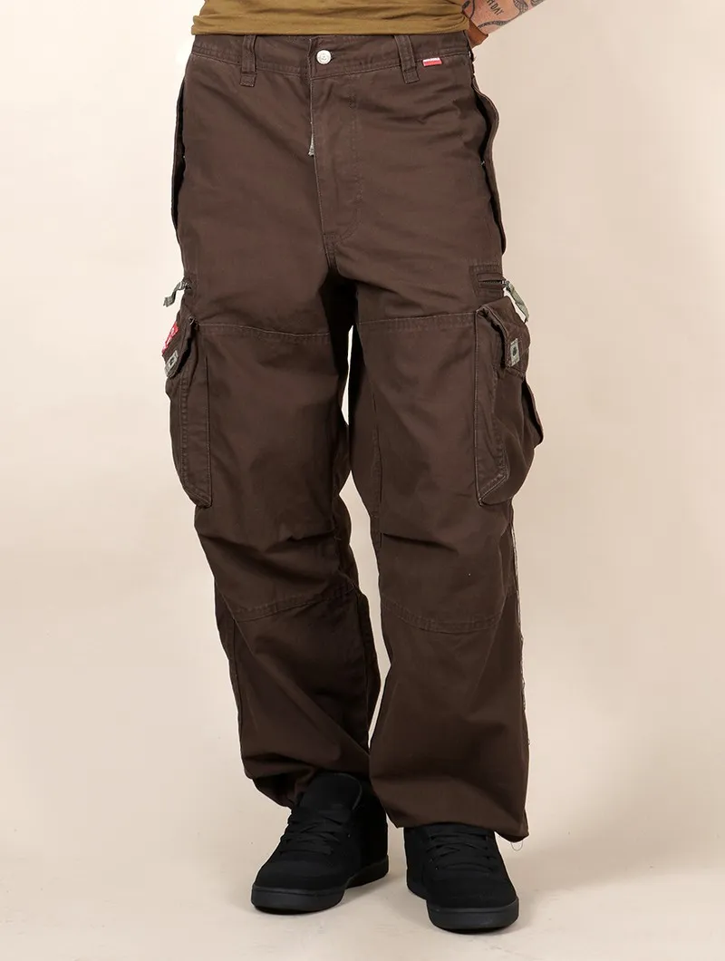 Pantalones cargo Molecule 45019, Marrones