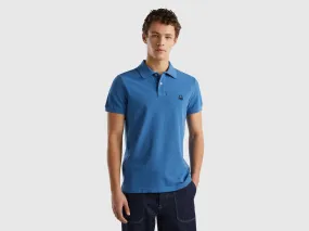 Polo azul slim fit