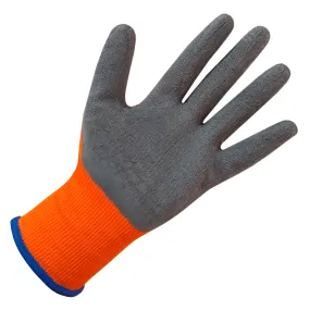 PROWORK GUANTES TEJIDOS SIN COSTURA RECUBIERTOS EN LÁTEX RUGOSO GRIS (PW1741)