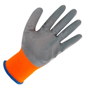 PROWORK GUANTES TEJIDOS SIN COSTURA RECUBIERTOS EN NITRILO GRIS (PW6025)