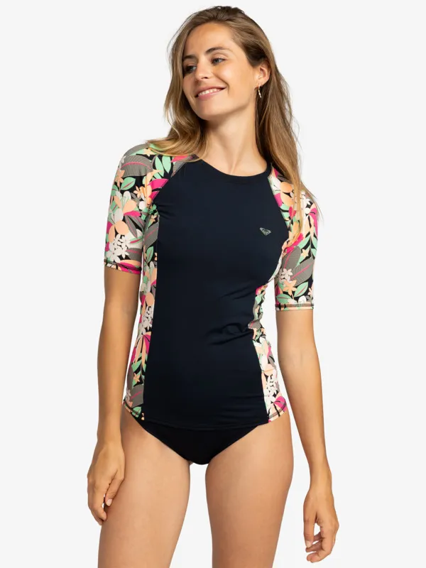 ROXY - Camiseta de Surf de Manga Corta con Protección Solar UPF 50 para Mujer