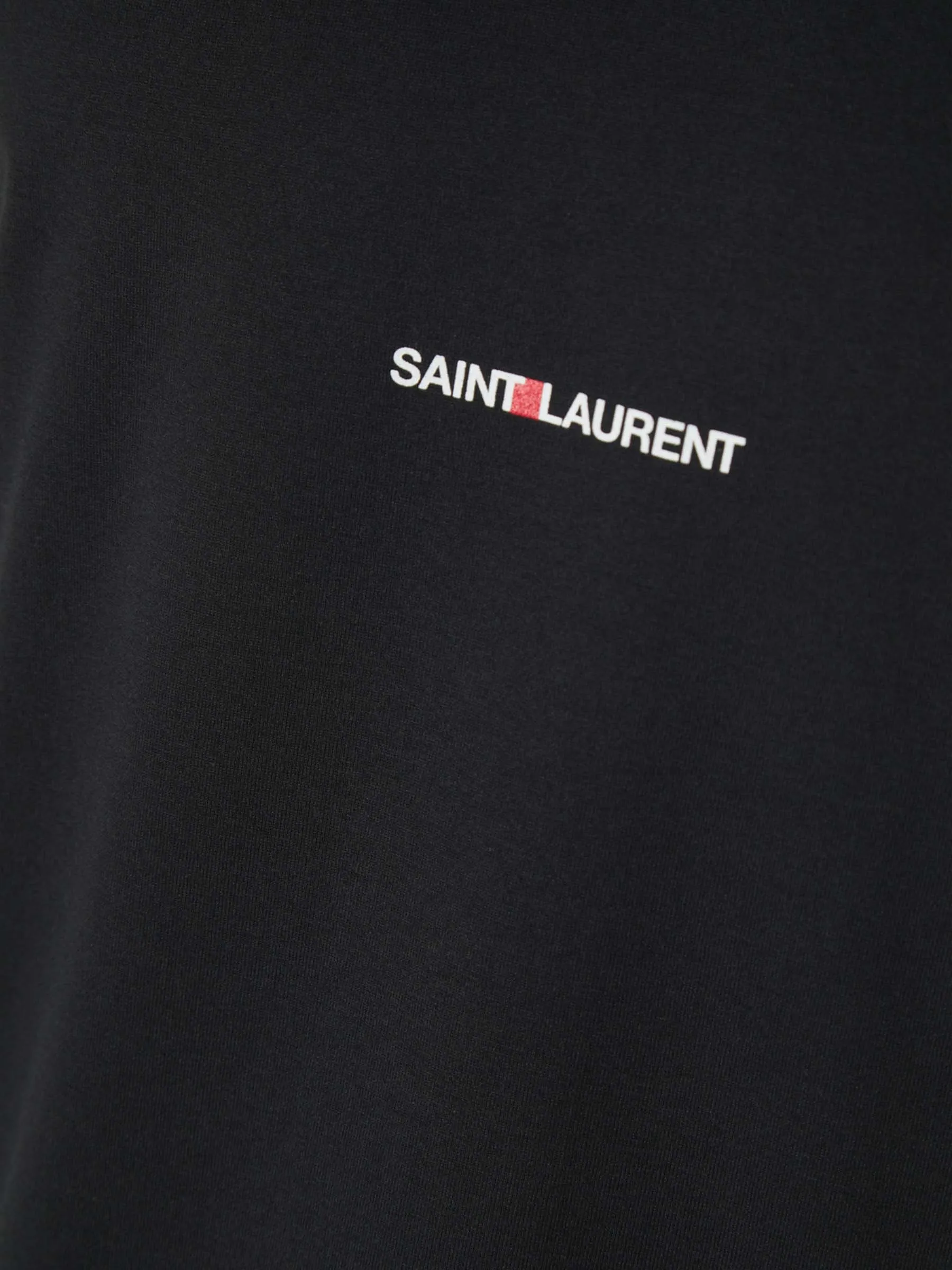 Saint Laurent Camiseta Logo Algodón