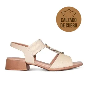 SANDALIA CASUAL DE CUERO USAFLEX JANIE