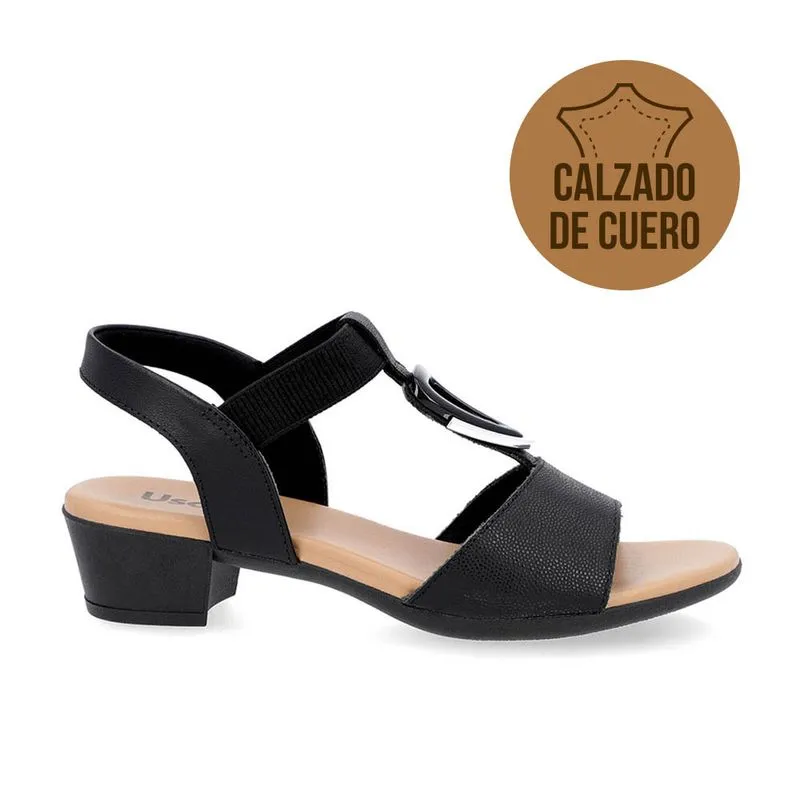 SANDALIA CASUAL DE CUERO USAFLEX VALERY