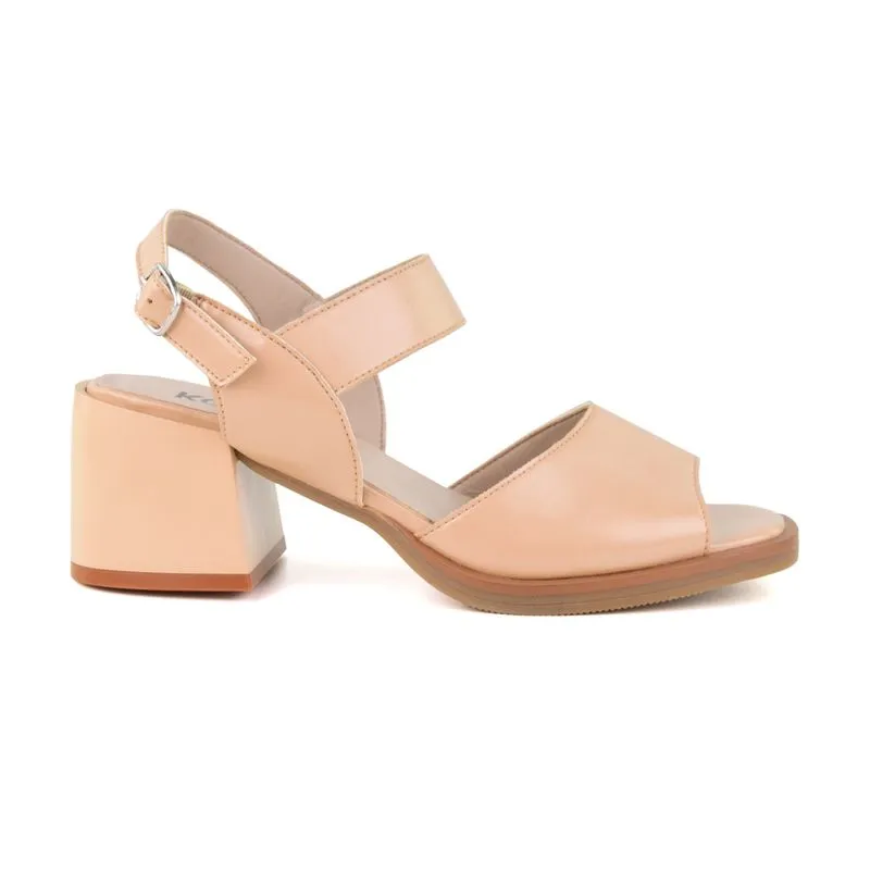 Sandalia Casual Taco Alto Korium Gardenia