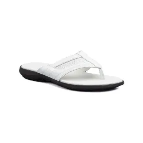 Sandalias de hombre de piel blancas by Iberico