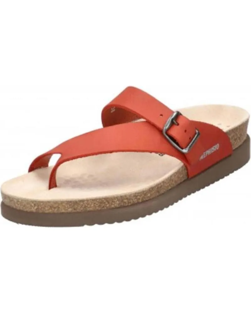 Sandalias de Mujer MEPHISTO HELEN PIEL ROJA ROJO