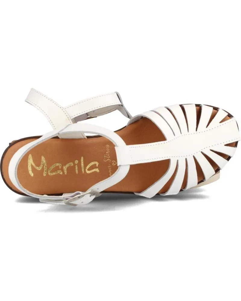 Sandalias MARILA  de Mujer SANDALIAS PARA MUJER ESTILO CANGREJERA EN PIEL FELICIA BLANC  BLANCO