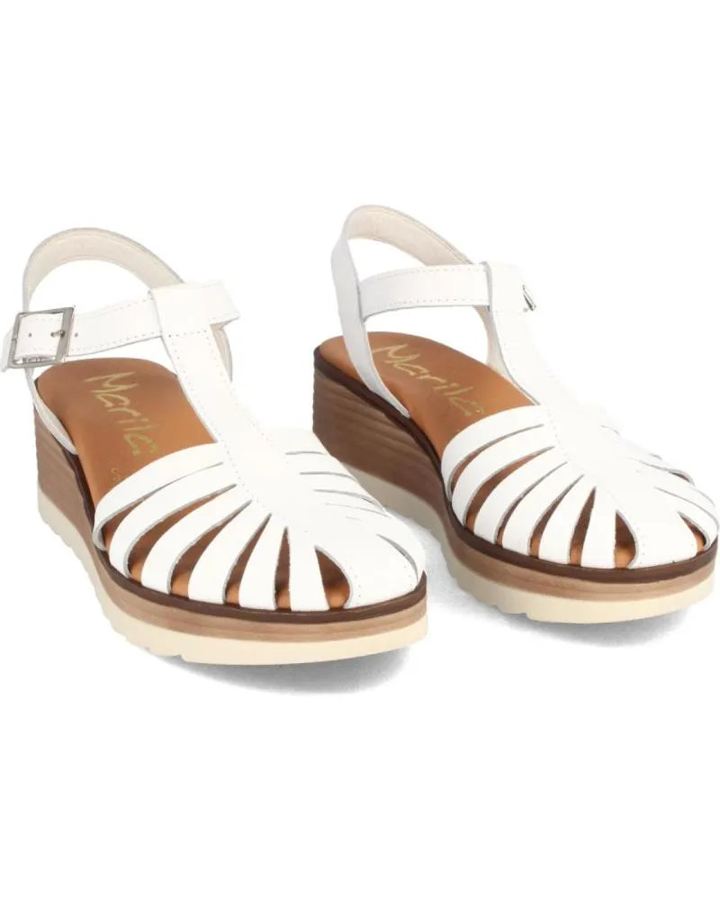 Sandalias MARILA  de Mujer SANDALIAS PARA MUJER ESTILO CANGREJERA EN PIEL FELICIA BLANC  BLANCO