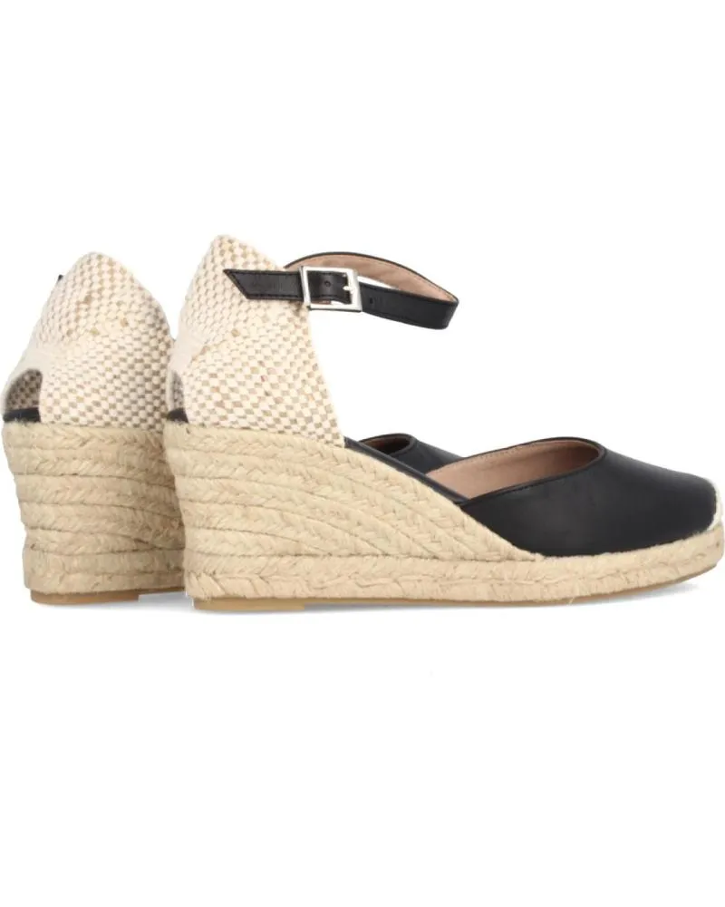 Sandalias MARILA  de Mujer YUTE PARA MUJER CON CUNA MEDIA EN PIEL DINA  NEGRO