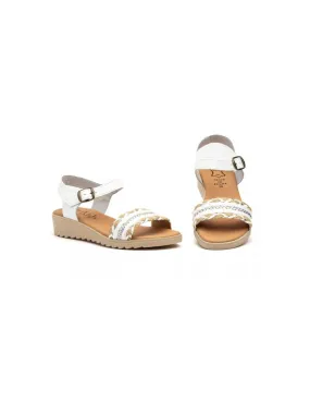 Sandalias Mujer Piel Blancas