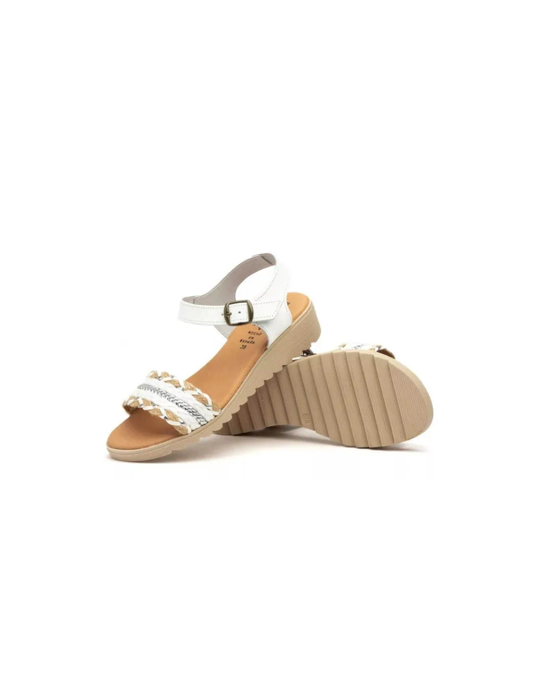 Sandalias Mujer Piel Blancas