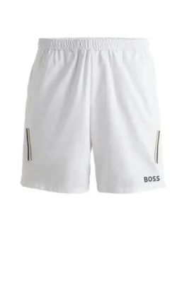 Shorts BOSS x Matteo Berrettini repelentes al agua con logo estampado