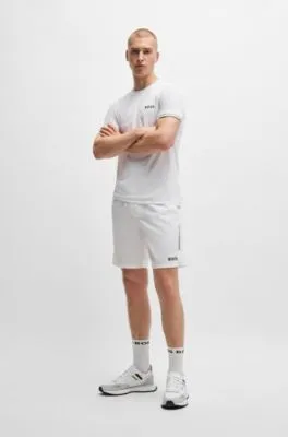 Shorts BOSS x Matteo Berrettini repelentes al agua con logo estampado