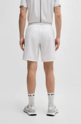 Shorts BOSS x Matteo Berrettini repelentes al agua con logo estampado